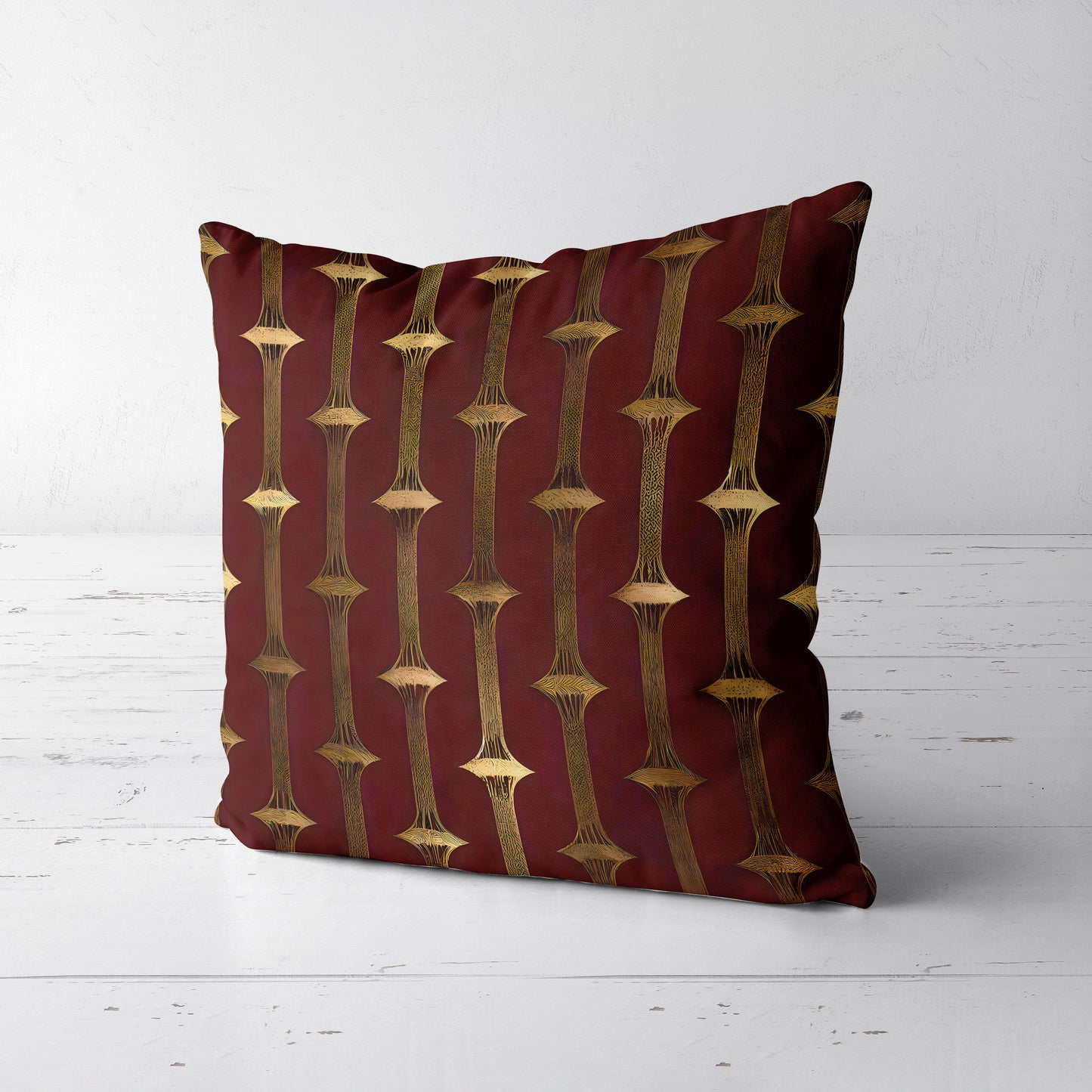 Bamboo Stripe Throw Pillow