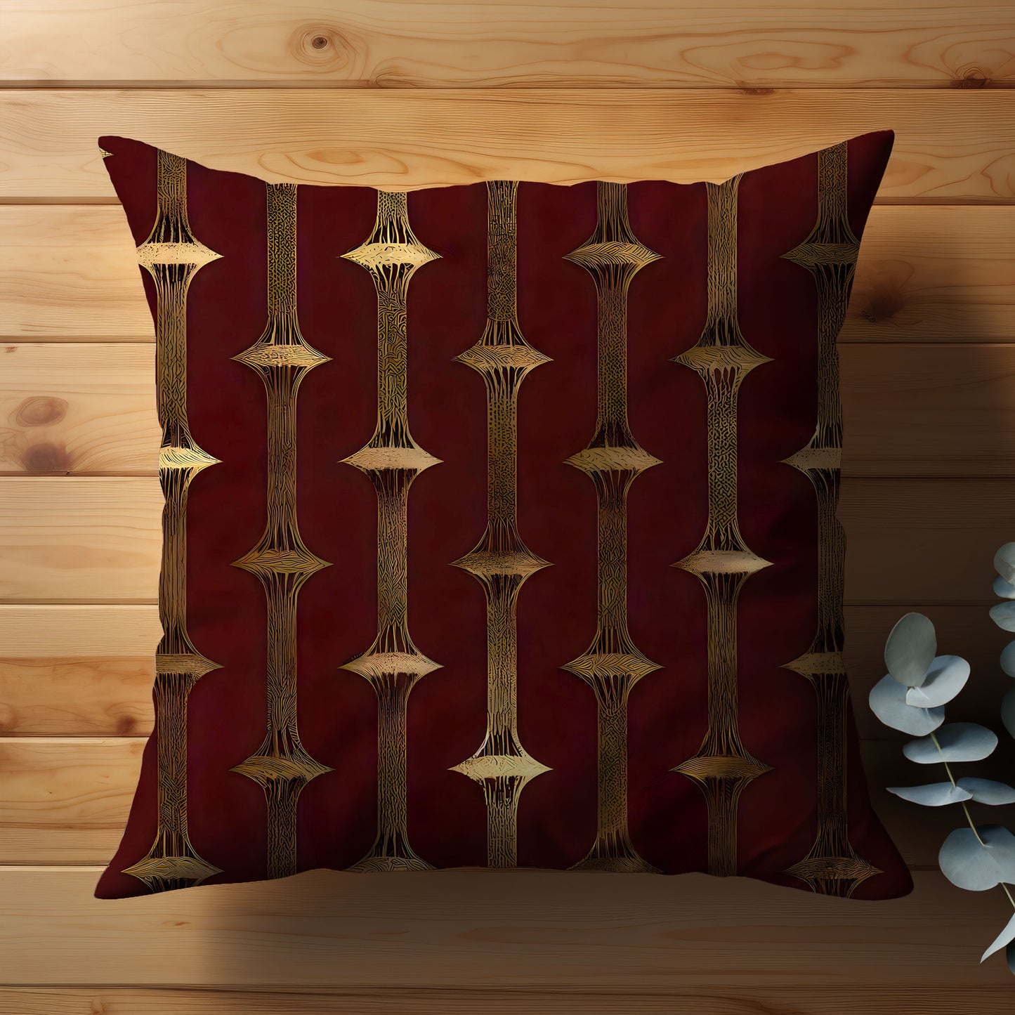 Bamboo Stripe Throw Pillow