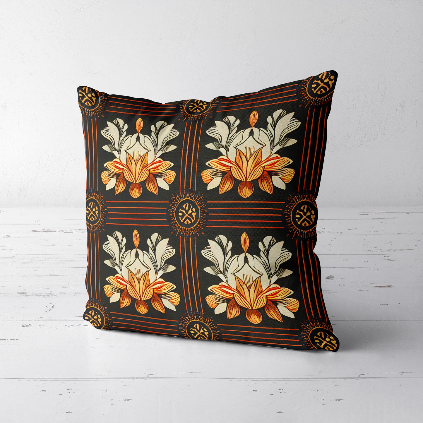 Odyssey Art Nouveau Throw Pillow