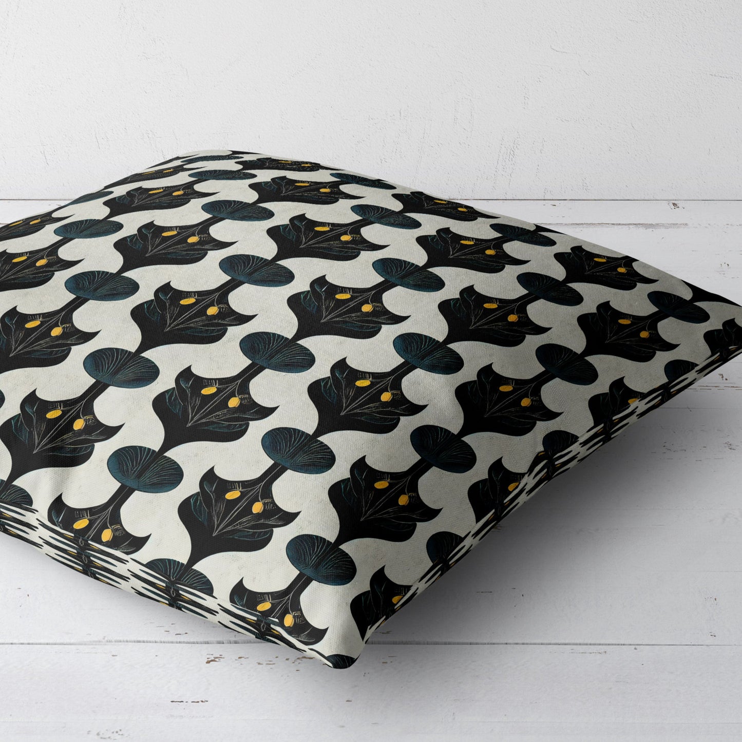 Bat Abstract Throw Pillow