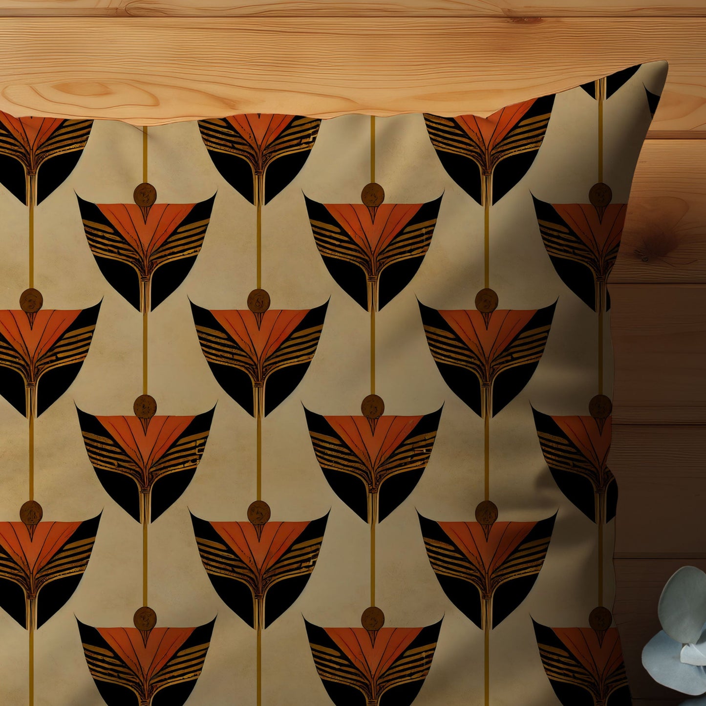 Odyssey Art Deco Throw Pillow