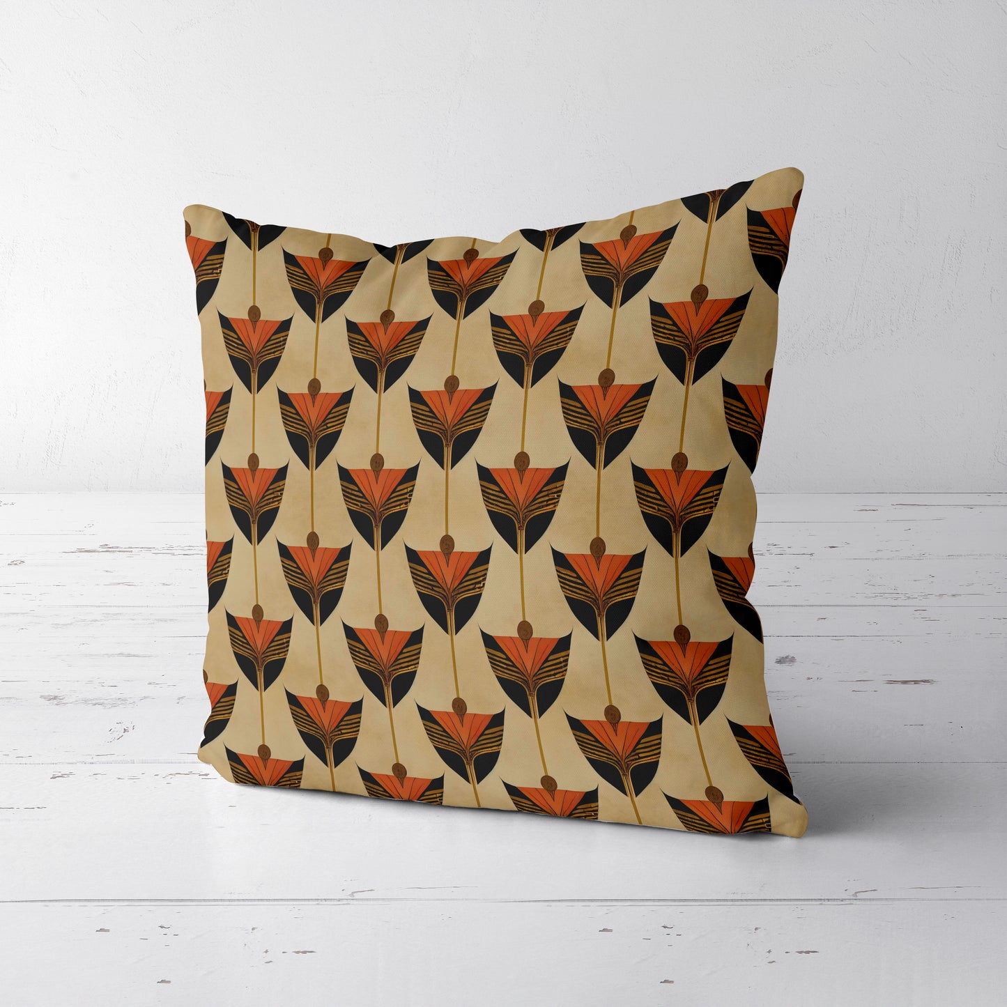Odyssey Art Deco Throw Pillow