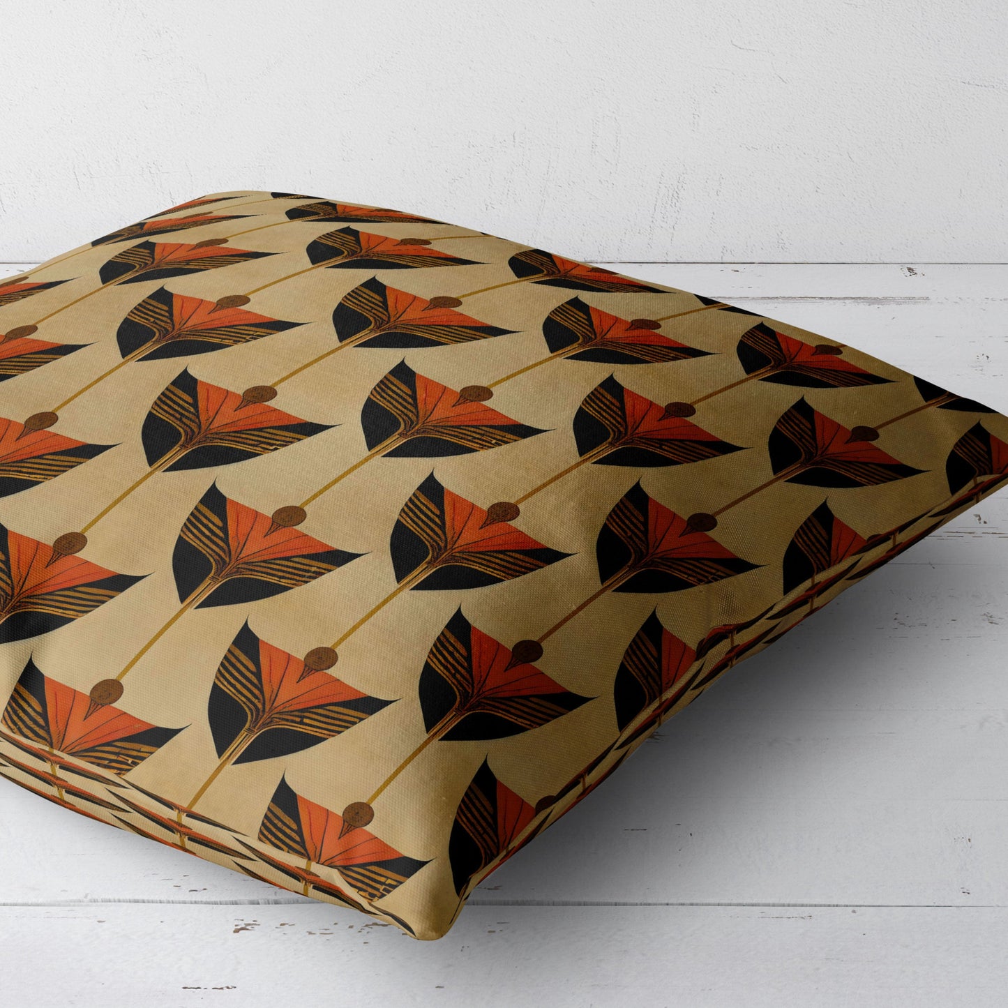 Odyssey Art Deco Throw Pillow