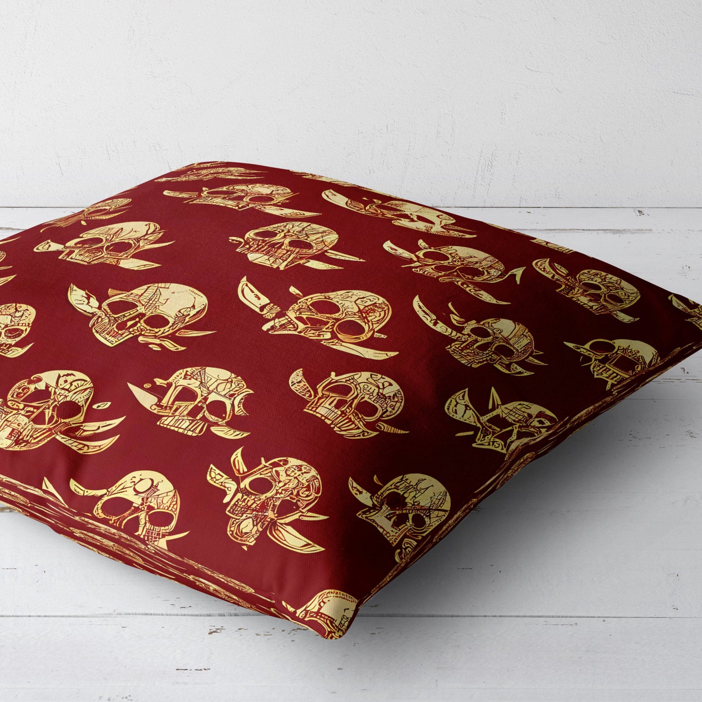 Pirate Skull Throw Pillow