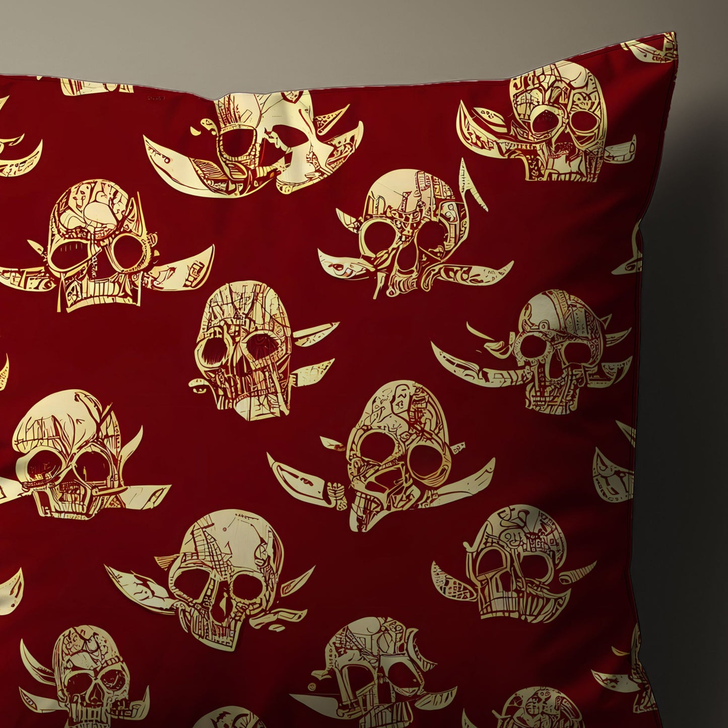 Pirate Skull Throw Pillow