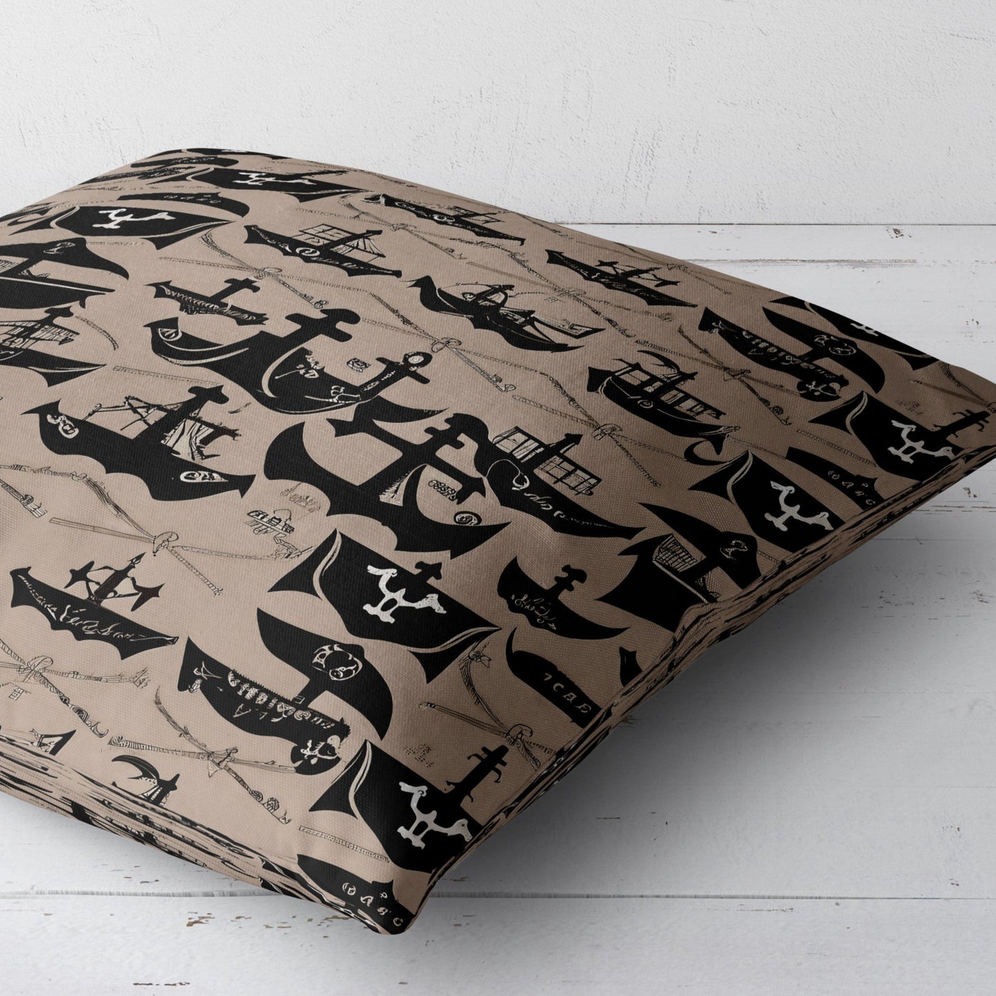 Pirate Ship Throw Pillow