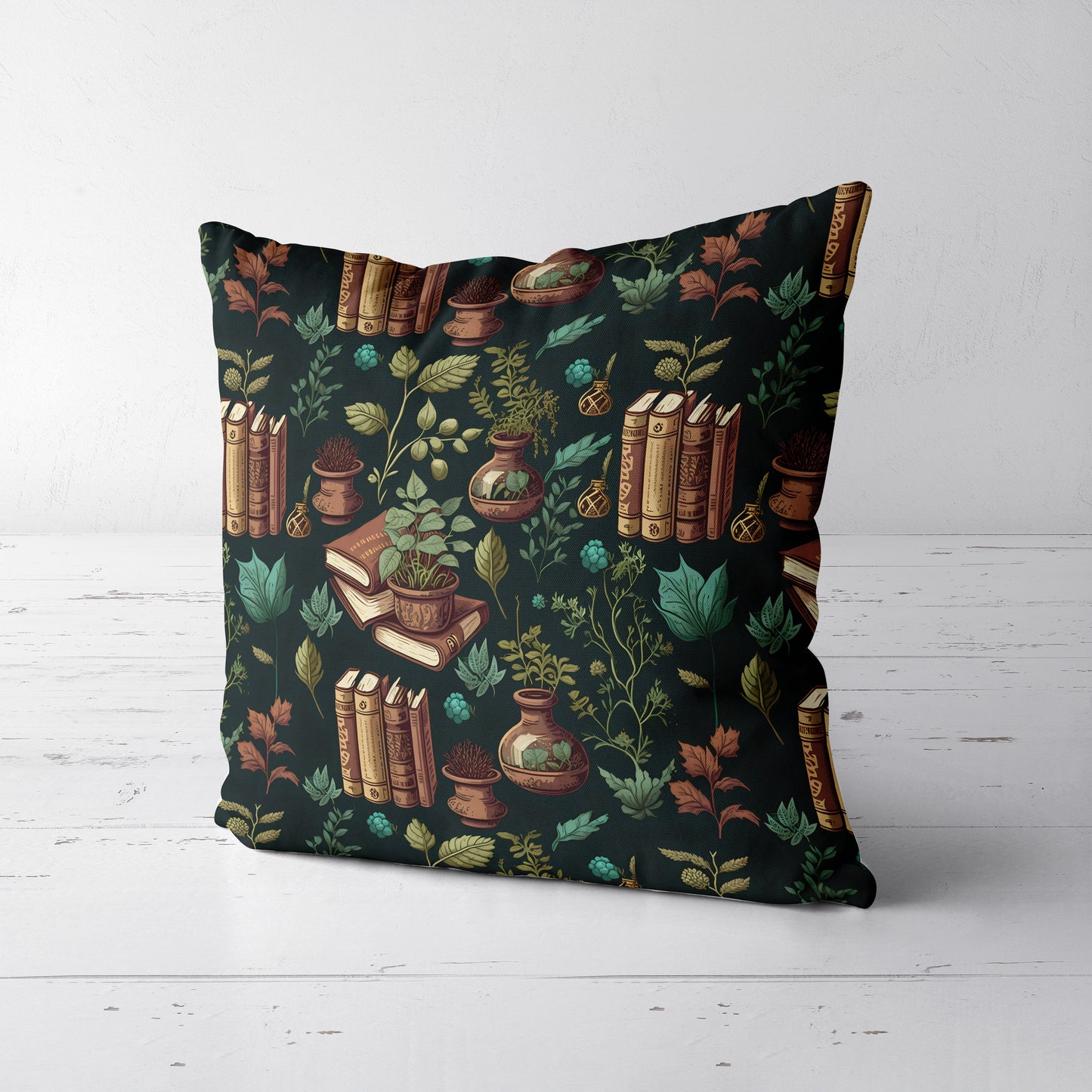 Study Botanical Throw Pillow