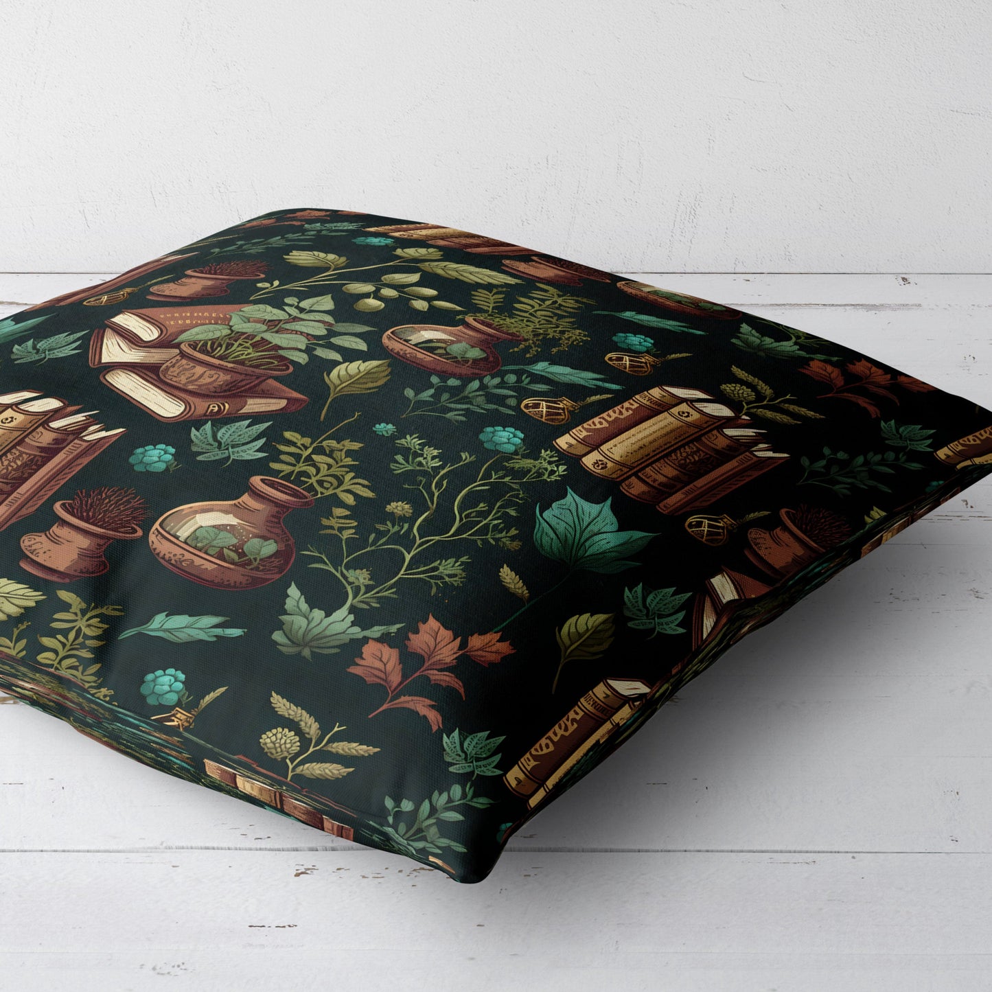 Study Botanical Throw Pillow