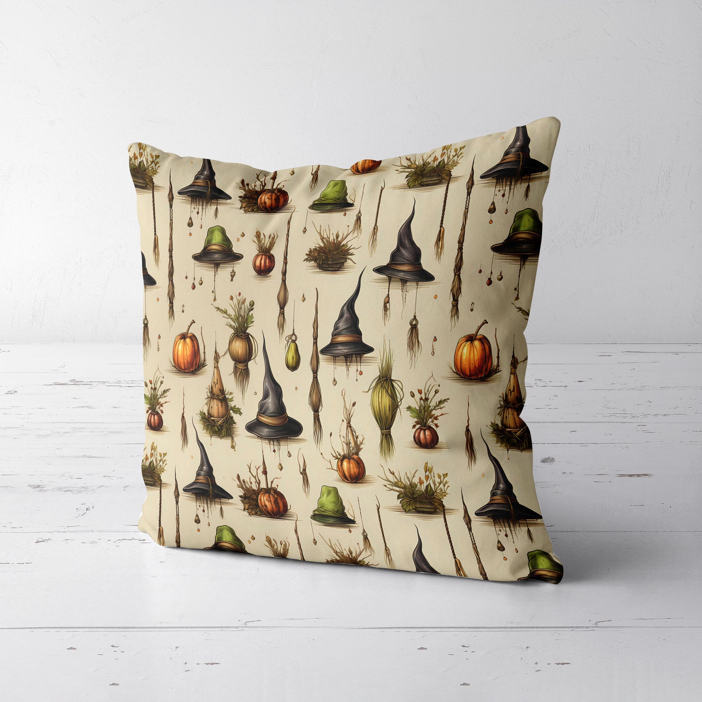 Witch Harvest Throw Pillow