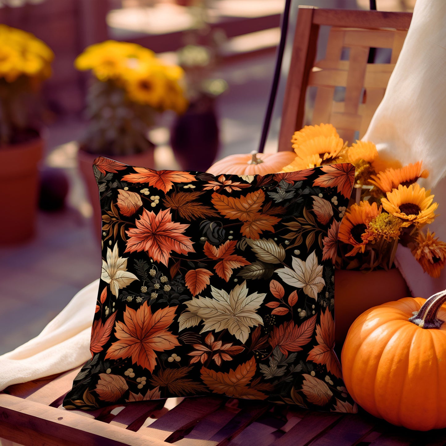 Autumn Leaves Throw Pillow