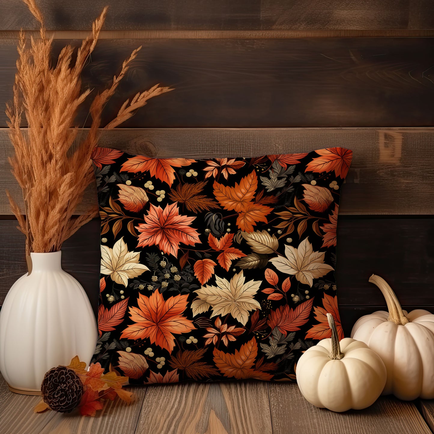 Autumn Leaves Throw Pillow