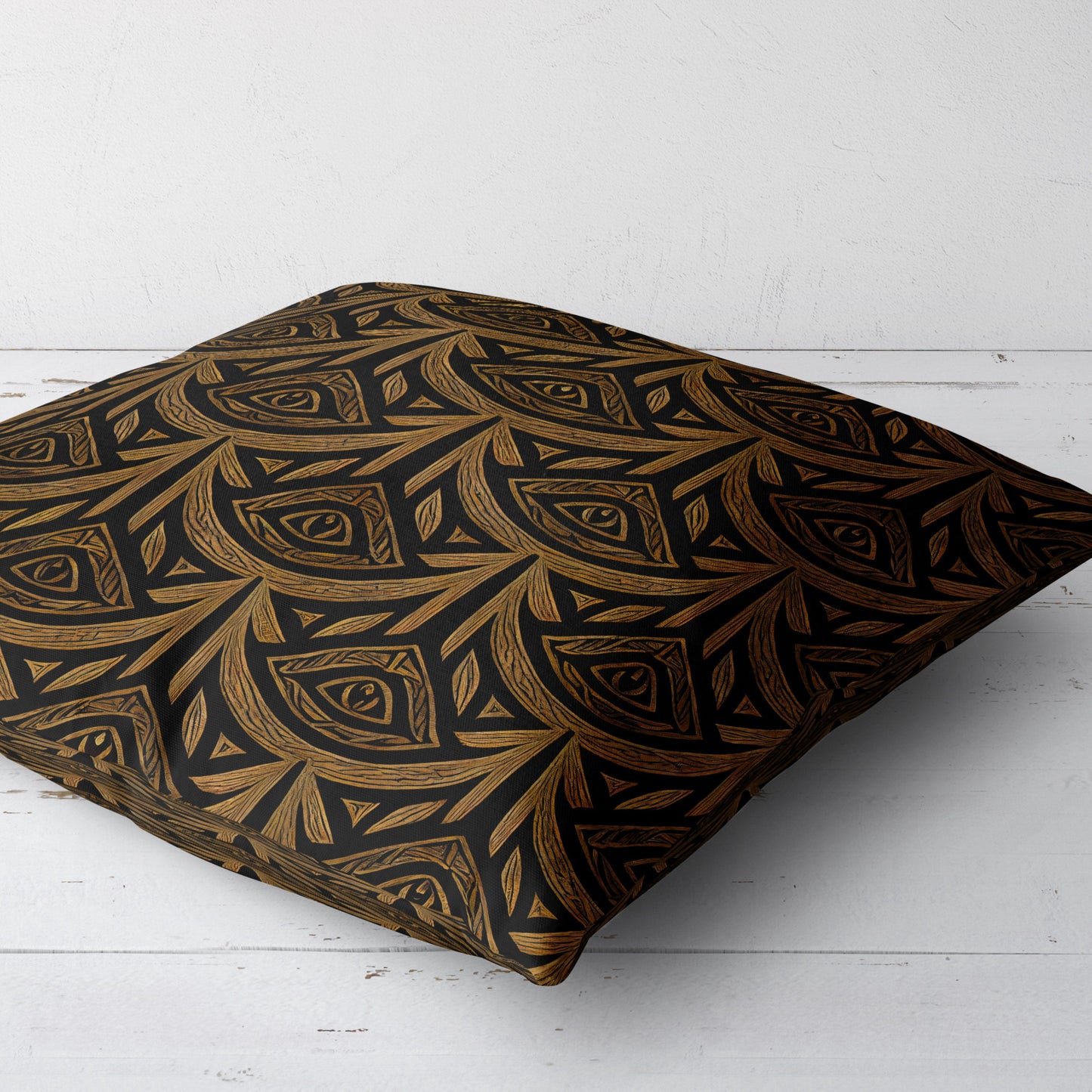 Moody Art Deco Throw Pillow