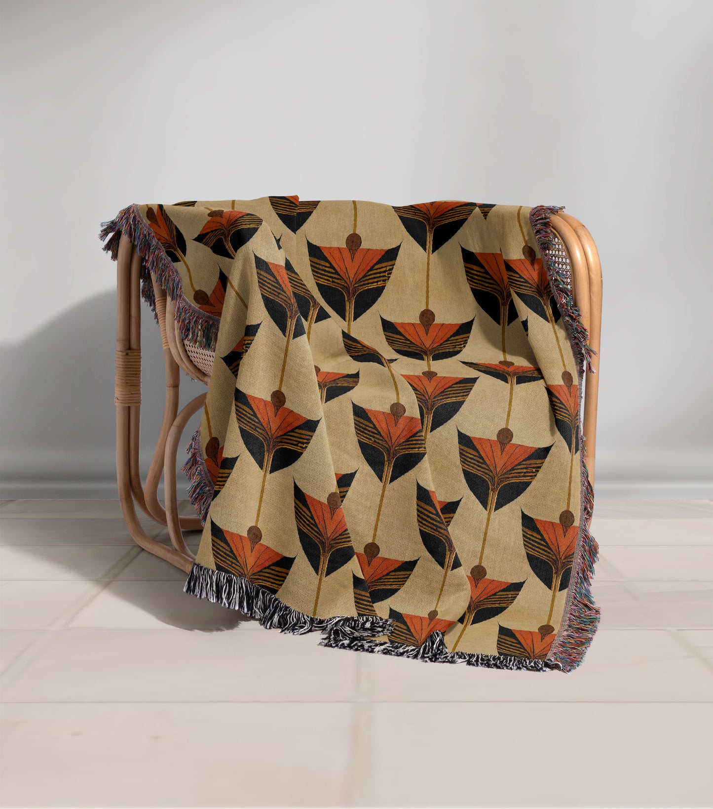 Odyssey Art Deco Woven Throw Blanket