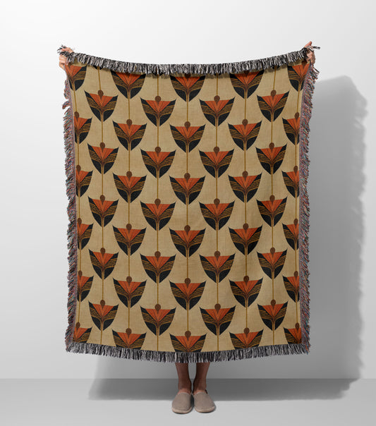 Odyssey Art Deco Woven Throw Blanket