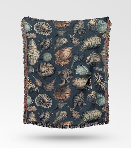 Seashell Medley Woven Throw Blanket