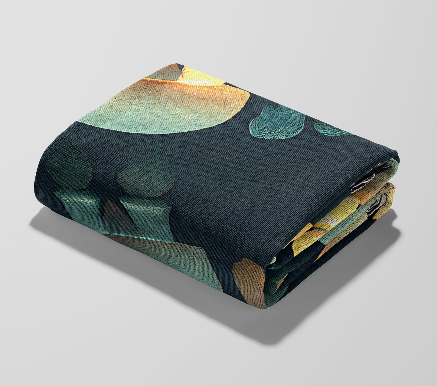 Candle and Flame Woven Throw Blanket