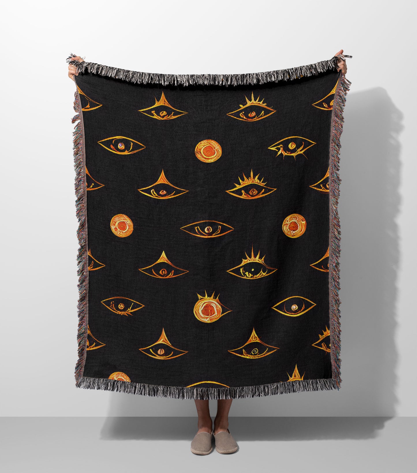 Magic Eye Woven Throw Blanket