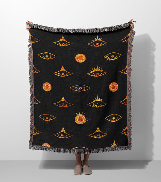 Magic Eye Woven Throw Blanket