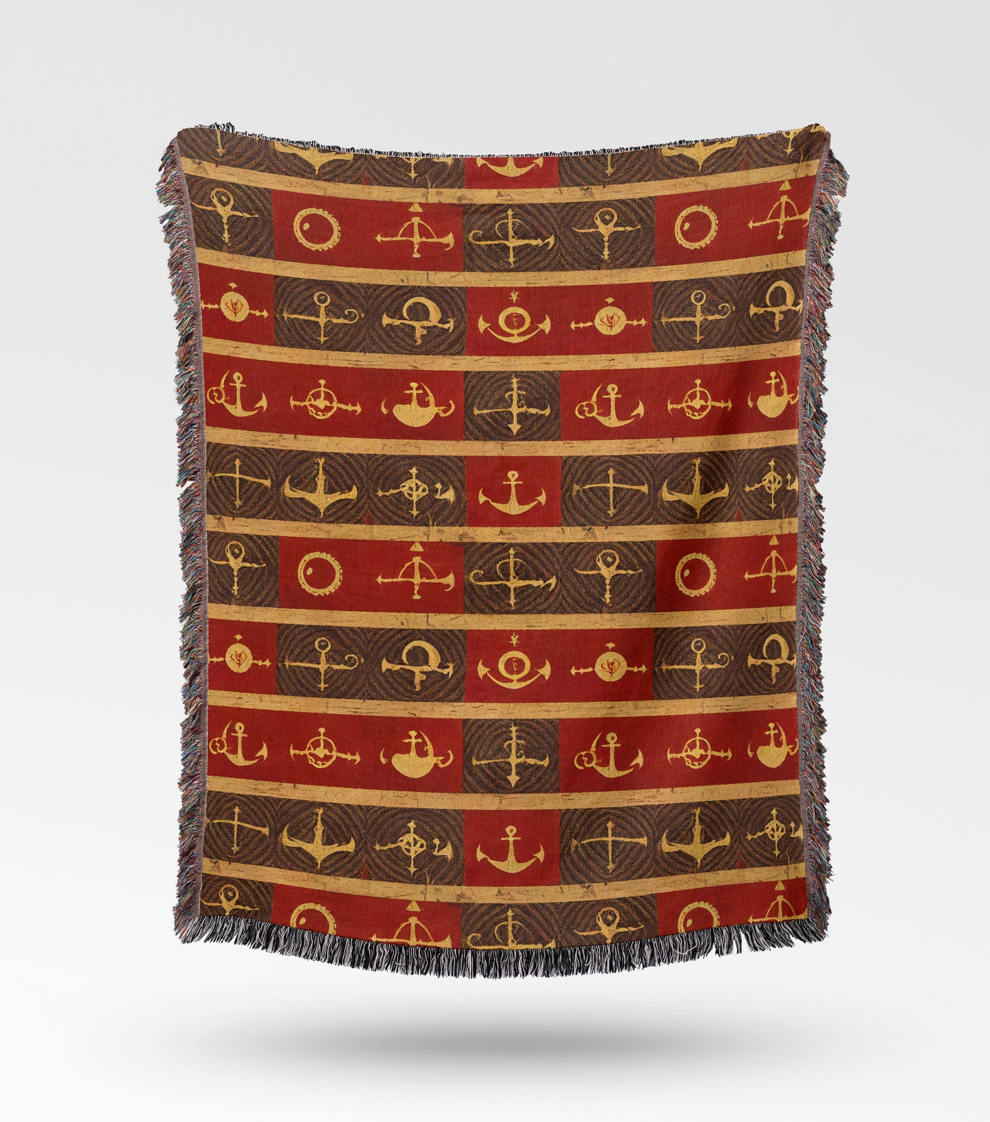 Nautical Stripe Woven Throw Blanket