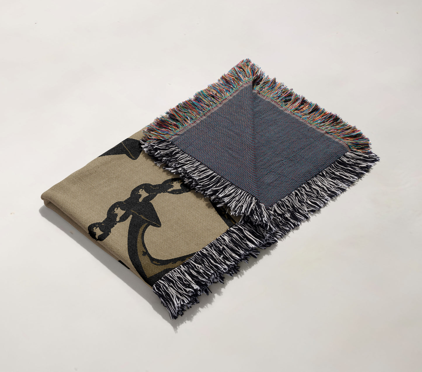 Vintage Anchor Woven Throw Blanket