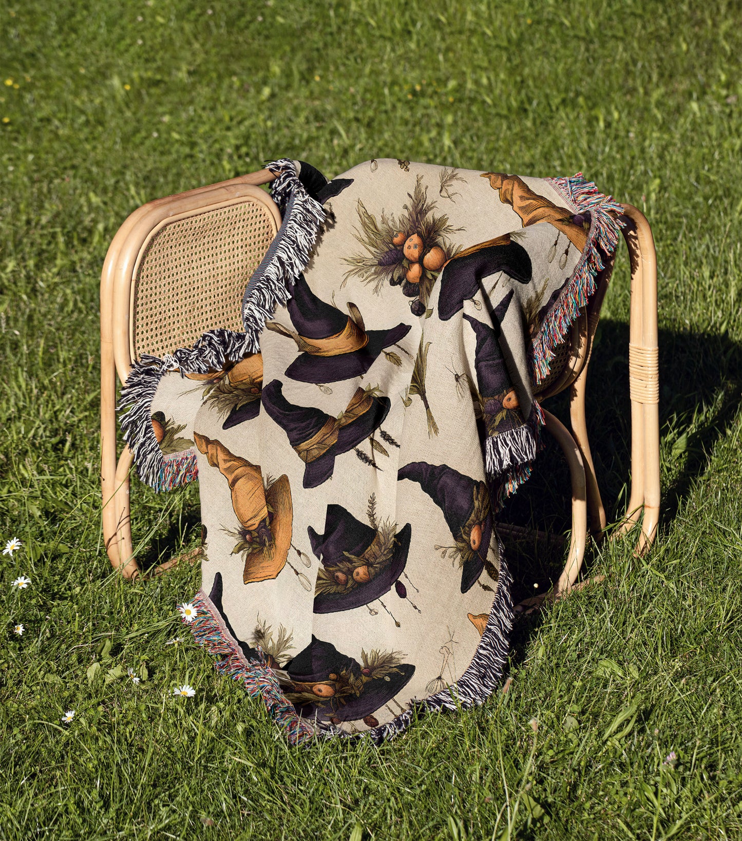 Witch Hat Woven Throw Blanket