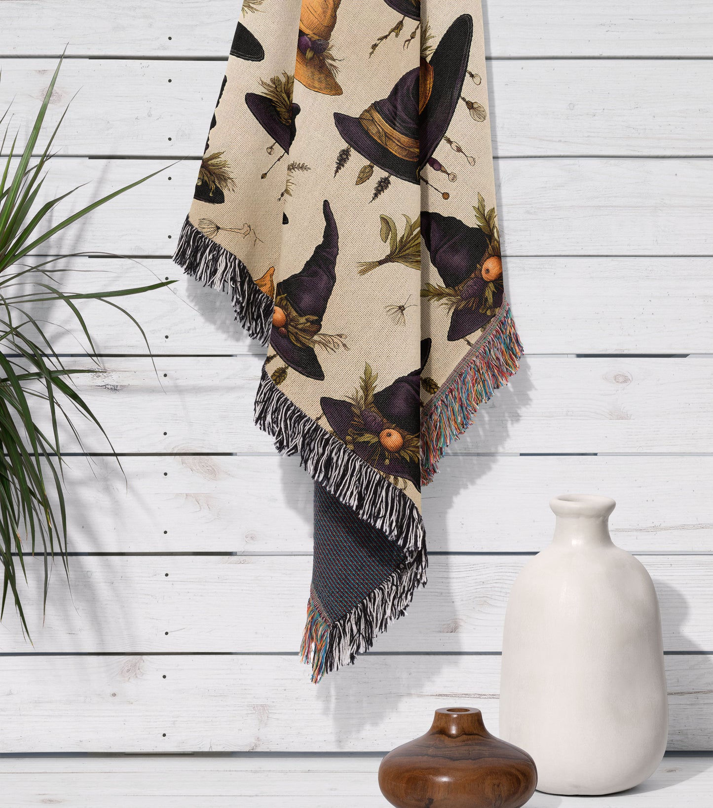 Witch Hat Woven Throw Blanket
