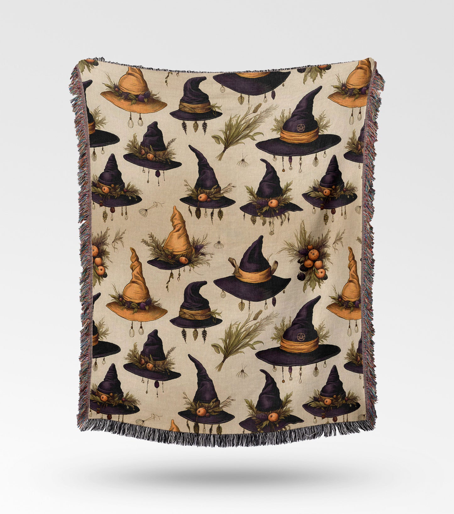 Witch Hat Woven Throw Blanket