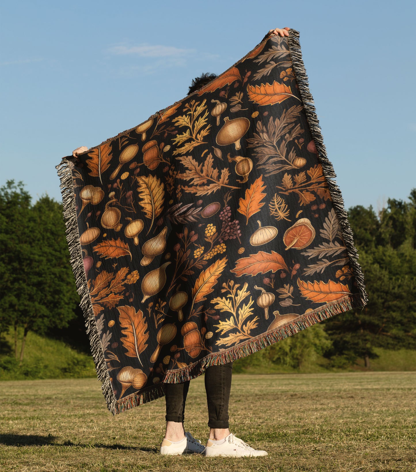Autumn Woven Throw Blanket