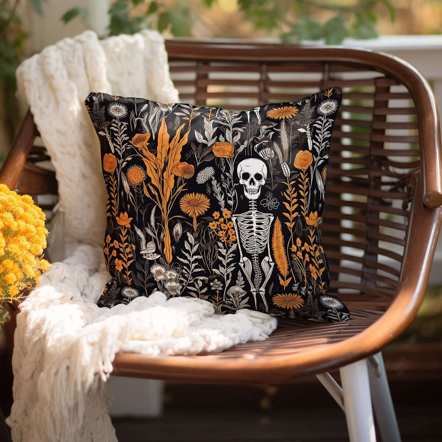 Halloween Harvest Throw Pillow