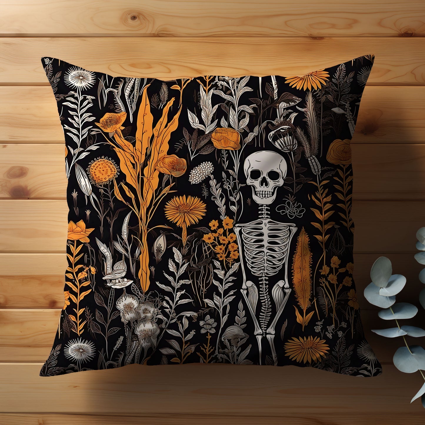 Halloween Harvest Throw Pillow