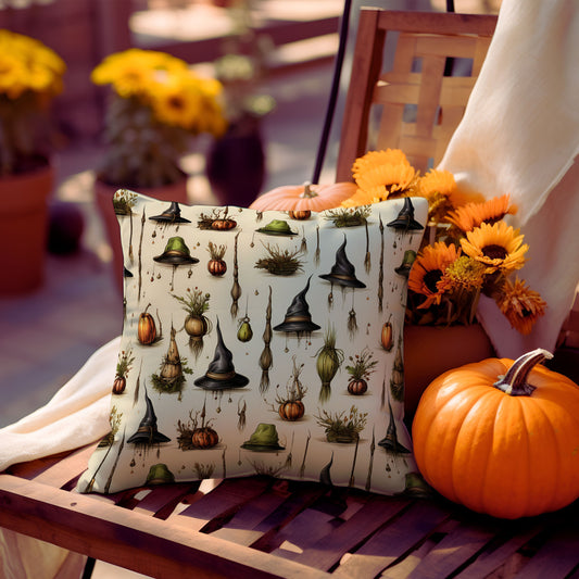 Witch Harvest Throw Pillow