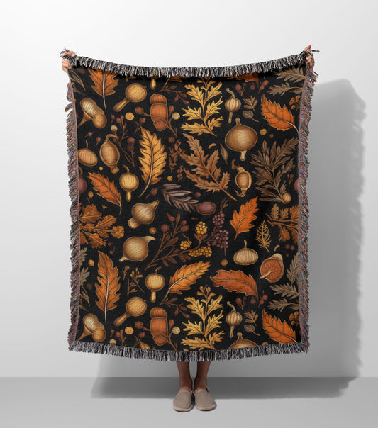 Autumn Woven Throw Blanket