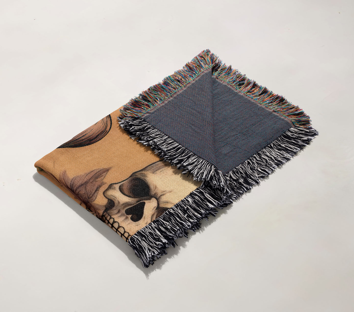 Skull Harvest Woven Throw Blanket